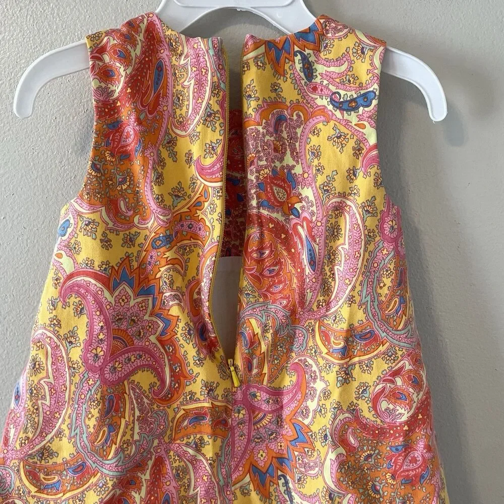 Ralph Lauren Paisley Floral Baby Shift Dress Sz 12 Months Cotton